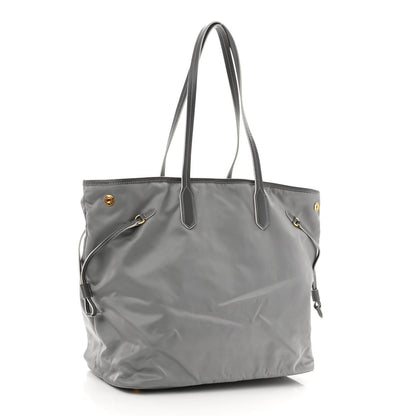 Prada Tessuto Nylon Saffiano Tote Acciaio 2 of 8
