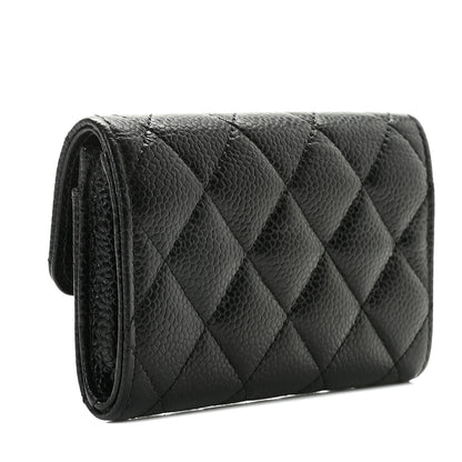 Chanel Caviar Quilted Flap Card Holder Black 3 of 8