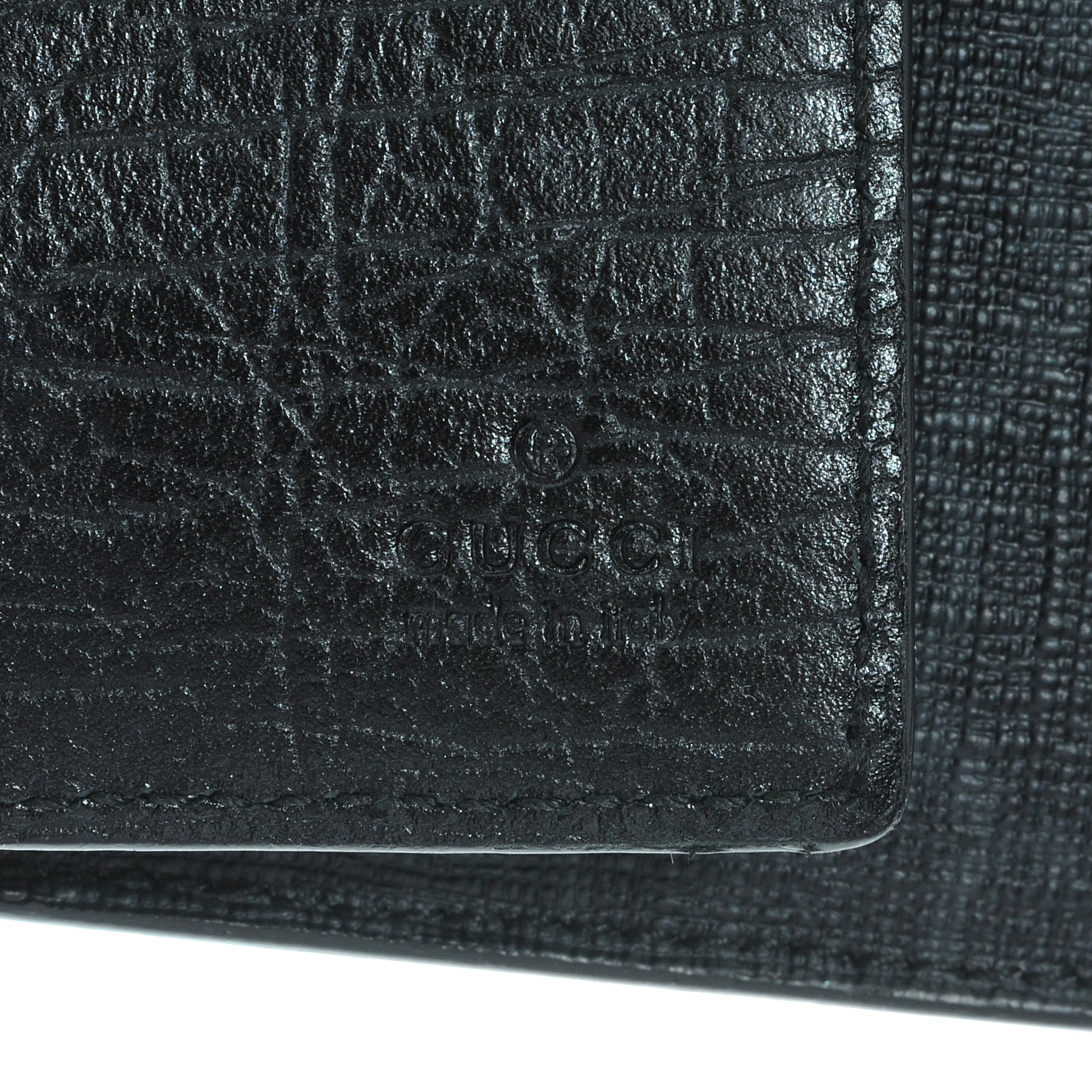 Gucci GG Plus Monogram Checkbook Cover Black 4 of 5