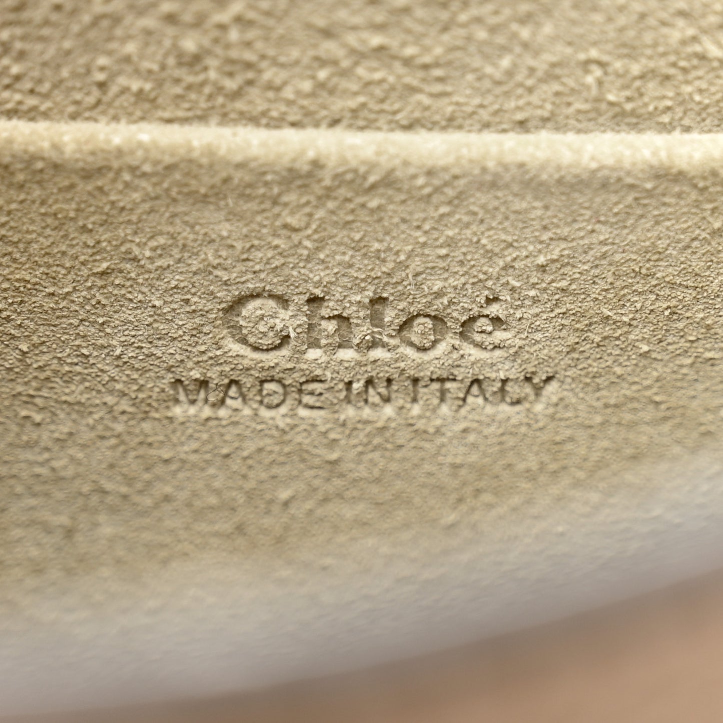 Calfskin Suede Small Nile Bracelet Bag Biscotti Beige