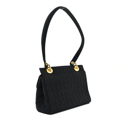 Christian Dior Nylon Cannage Shoulder Bag Black 3 of 11