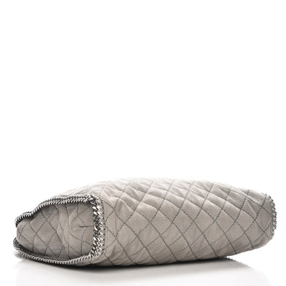 Stella McCartney Shaggy Deer Quilted Big Falabella Tote Grey 4 of 10