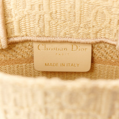 Christian Dior Raffia Oblique Mini Toile De Jouy Book Tote With Strap Beige 5 of 10