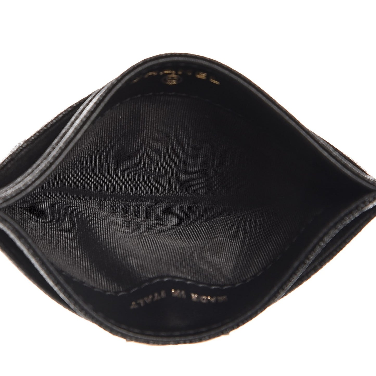 Caviar Quilted Boy Card Holder Black