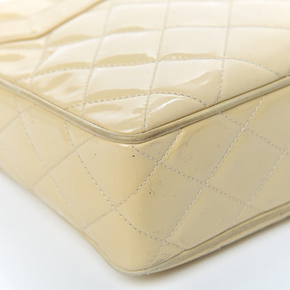 Chanel Patent Quilted Tassel Camera Case Beige 9 of 16