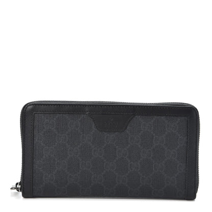 Gucci GG Supreme Monogram Zip Around Wallet 1 of 8