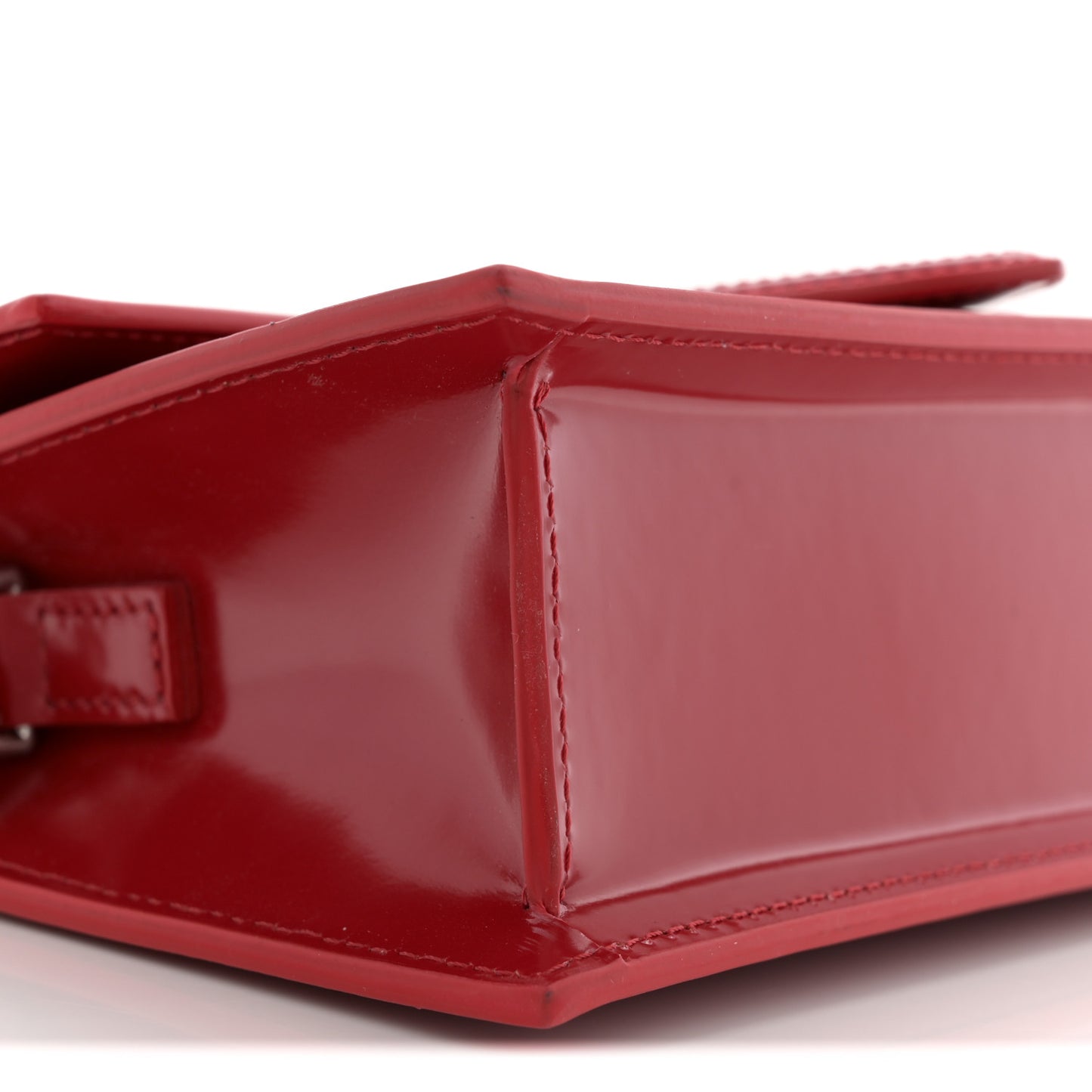Glazed Calfskin Le Grand Bambino Red