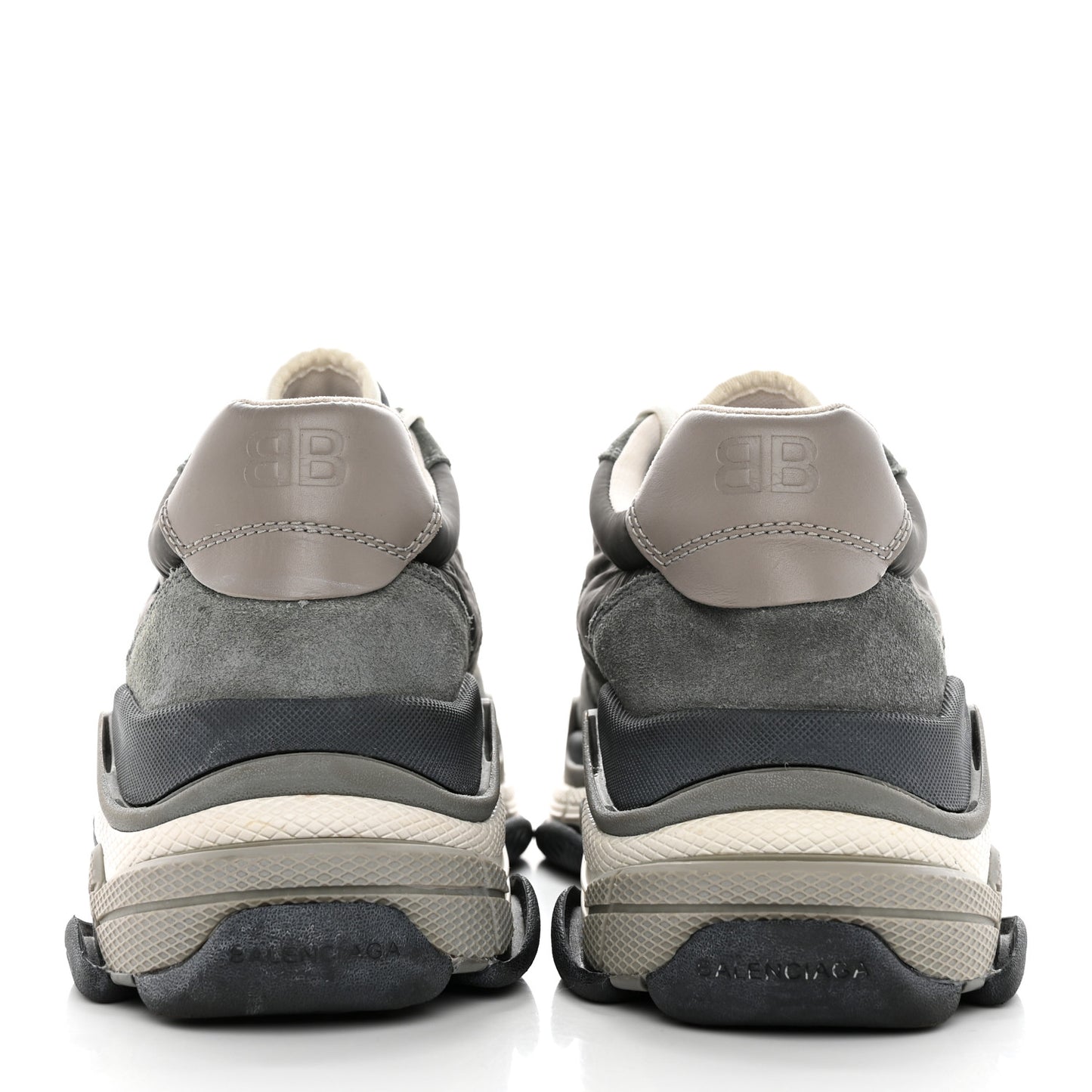Fabric Mesh Mens Triple S Sneakers 44 Grey