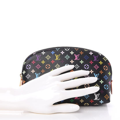 Louis Vuitton Monogram Multicolor Cosmetic Pouch Black Grenade 2 of 7