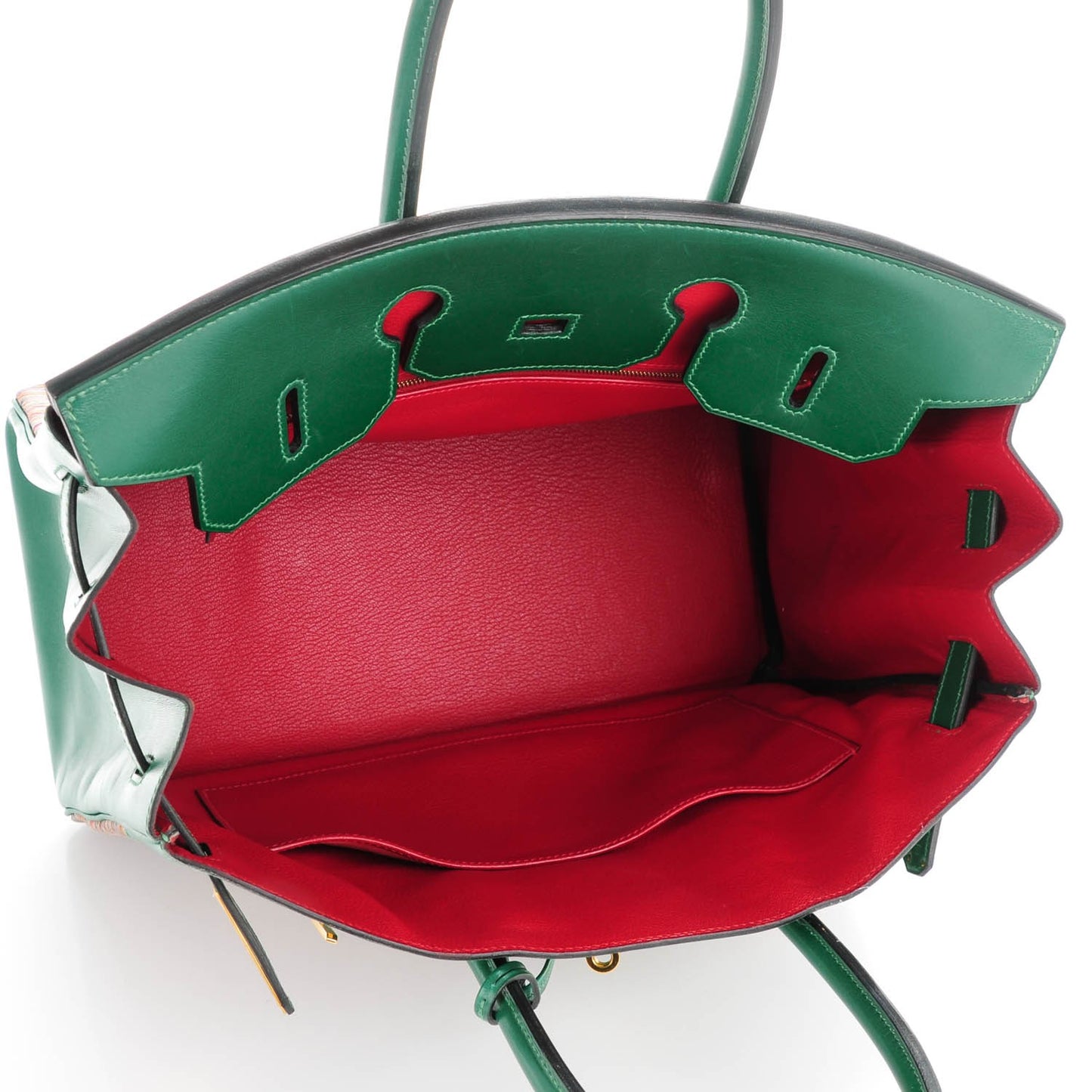 Box Vibrato Birkin 35 Vert Clair