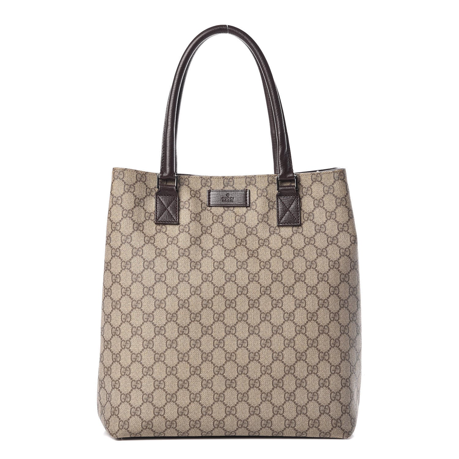Gucci GG Plus Monogram Small Vertical Tote Dark Brown 1 of 16