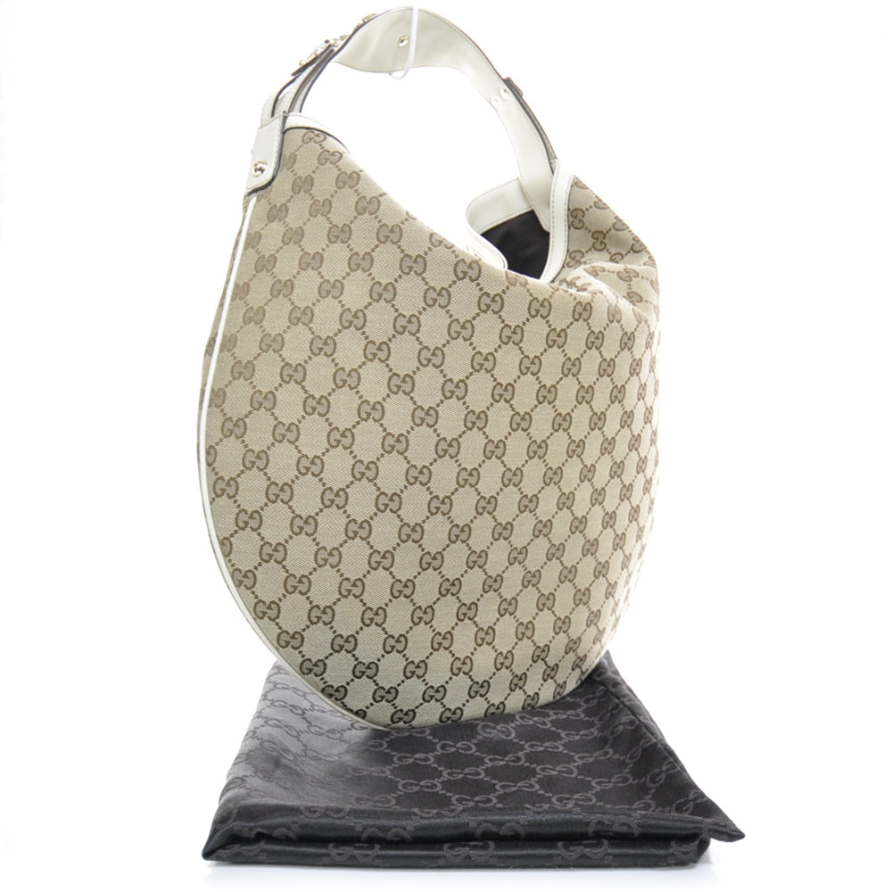 Gucci Monogram Wave Hobo Ivory 2 of 10