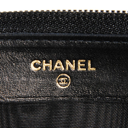 Chanel Caviar Large Timeless CC Zip Around Wallet Black 6 of 8