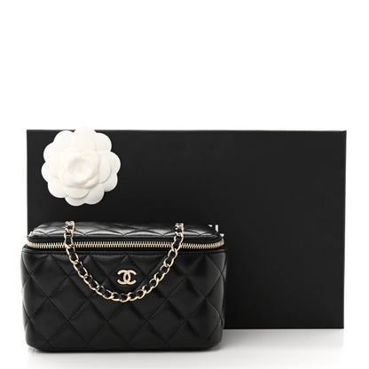 Chanel Caviar Quilted Small Vanity Case With Chain Black 13 of 13