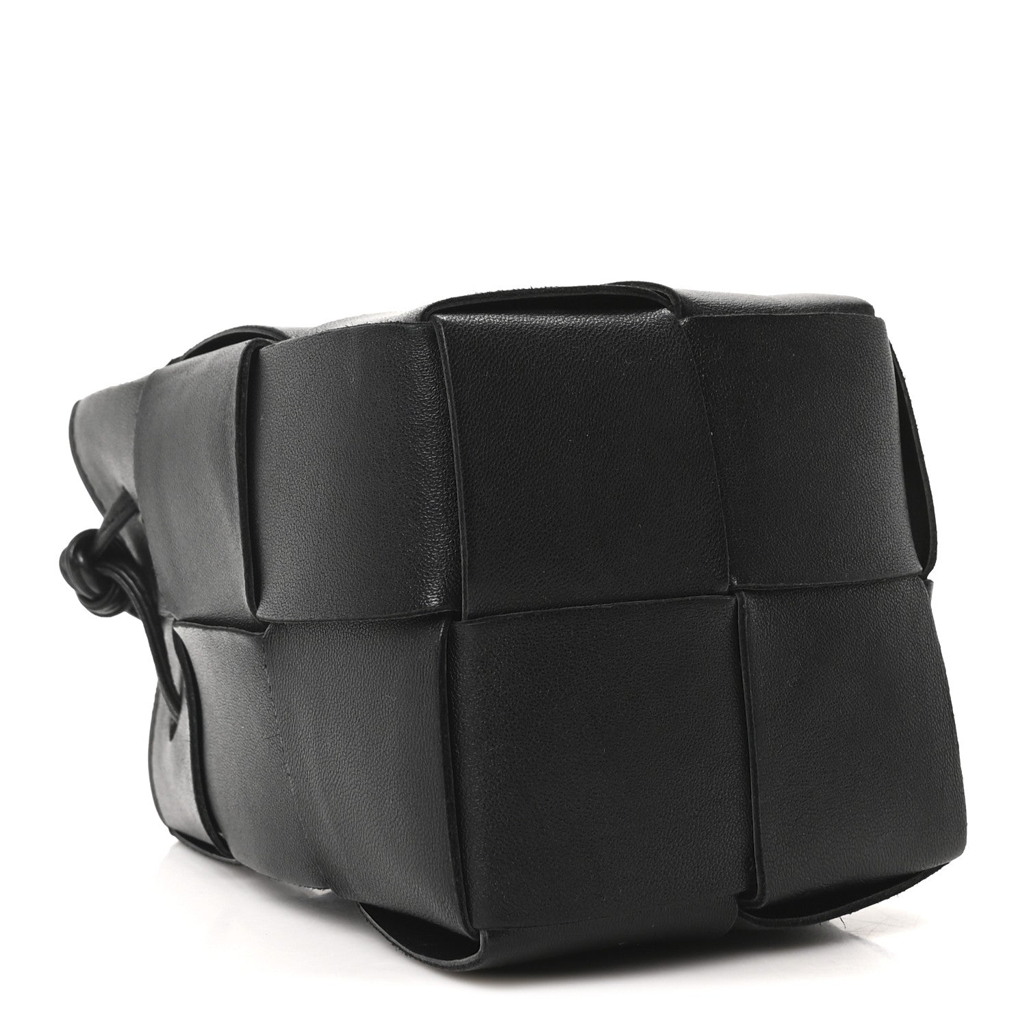Bottega Veneta Nappa Maxi Intrecciato Mini Cassette Bucket Bag Black 4 of 9