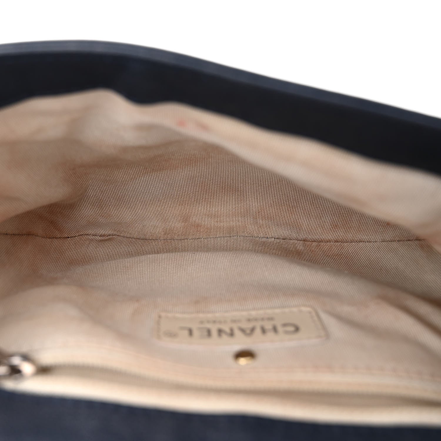 Chanel Washed Lambskin Quilted Mini Chain Around Flap Navy Blue 5 of 11