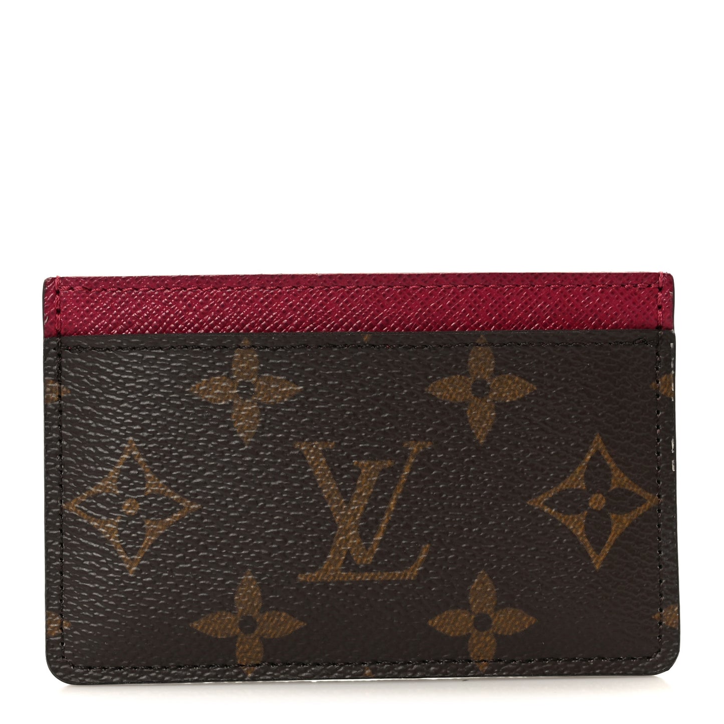Monogram Card Holder Fuchsia