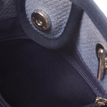 Chanel Canvas Mini Deauville Tote Denim Blue 8 of 9