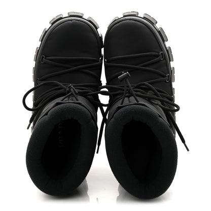 Prada Re-Nylon Triangle Logo Apres Ski Ankle Boots 42 Black 5 of 9
