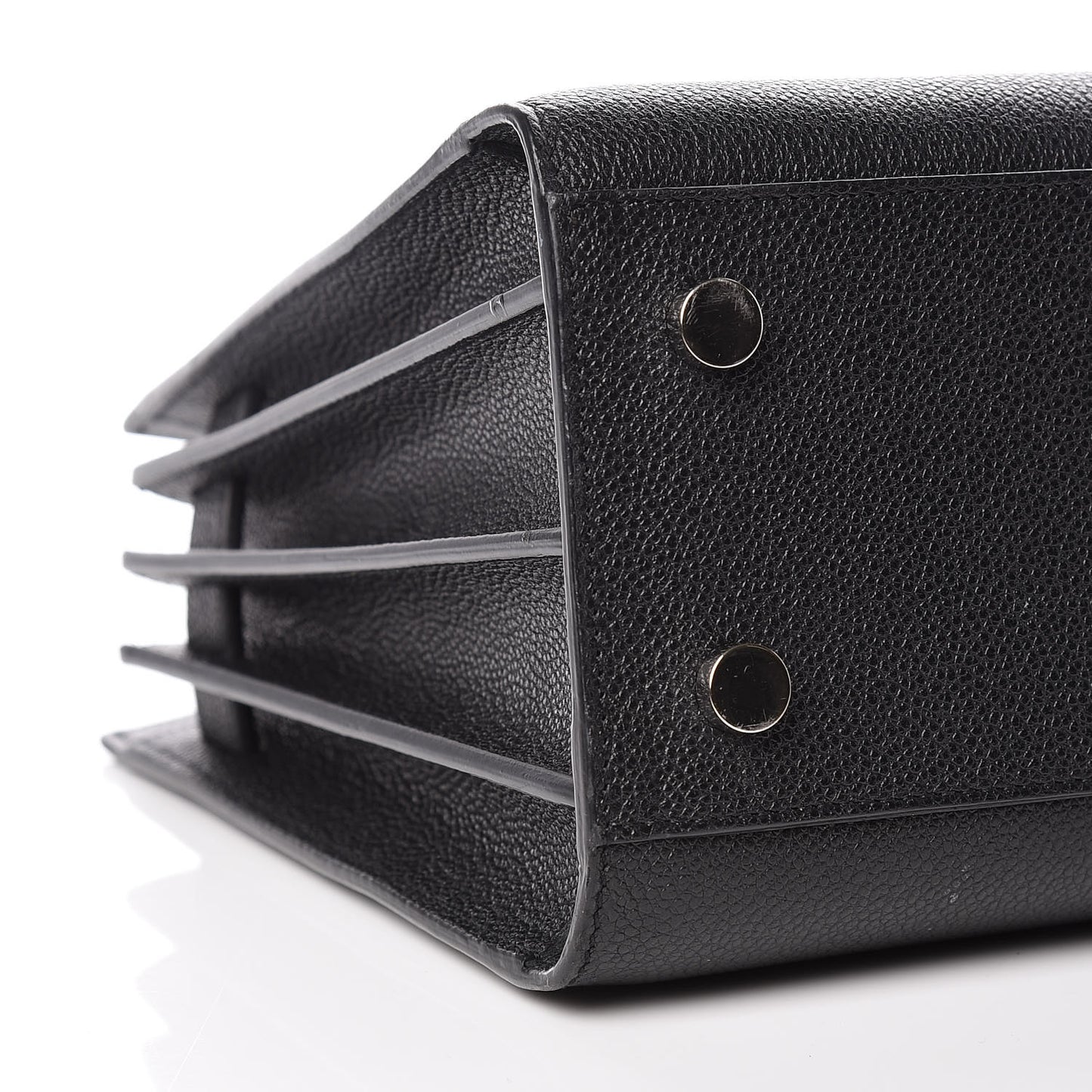 Grained Calfskin Baby Sac De Jour Black
