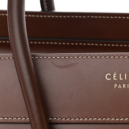 Celine Satinated Natural Calfskin Micro Luggage Dark Brown 13 of 13