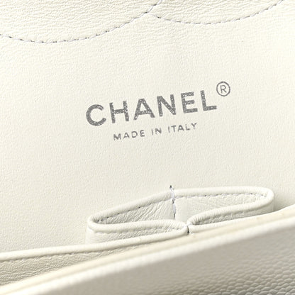 Chanel Caviar Quilted Jumbo Double Flap White 6 of 10