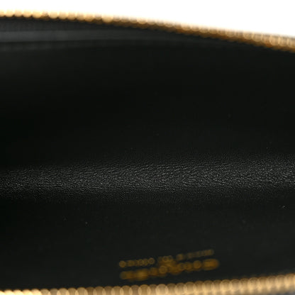 Chanel Calfskin Lizard Embossed Zipped Card Holder Black 5 of 8