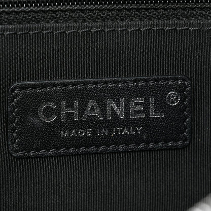 Chanel Calfskin Chain 20s Signature Hobo Black 6 of 13