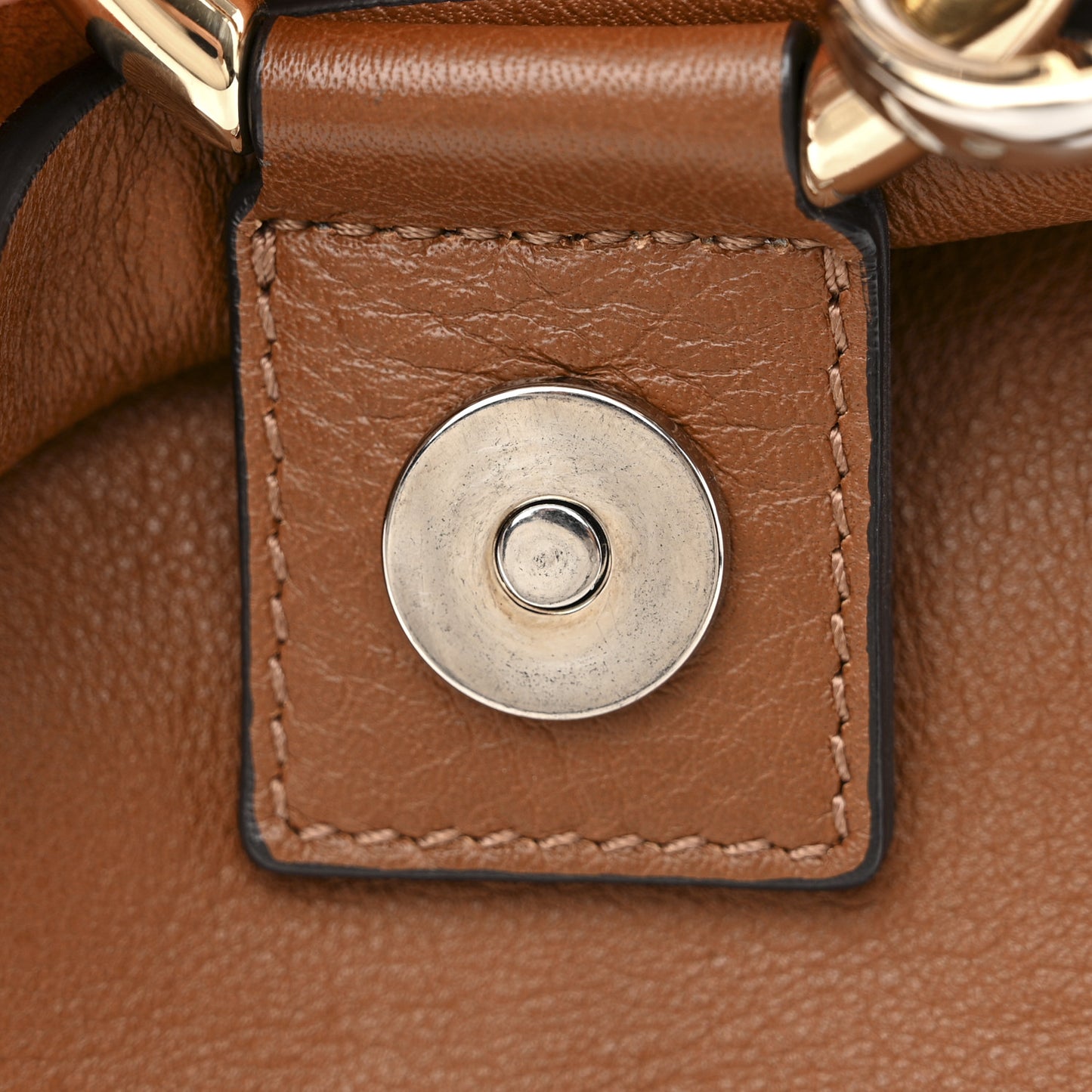 Suede Calfskin Small Faye Backpack Tan