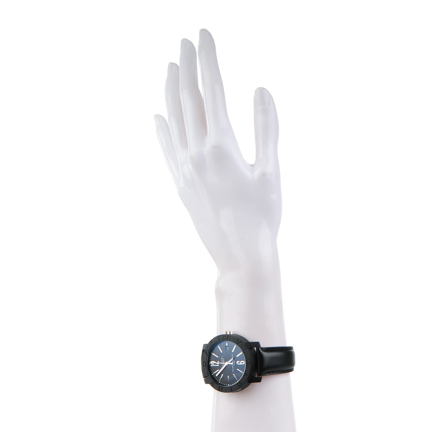 Bulgari Carbon Calfskin 40mm Carbongold Automatic Watch Black 2 of 12
