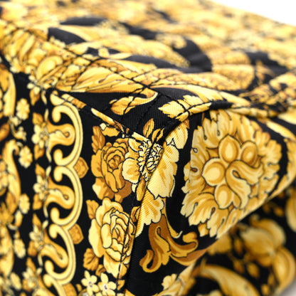 Versace Silk Barocco Print Quilted Virtus Chain Shoulder Bag 10 of 12