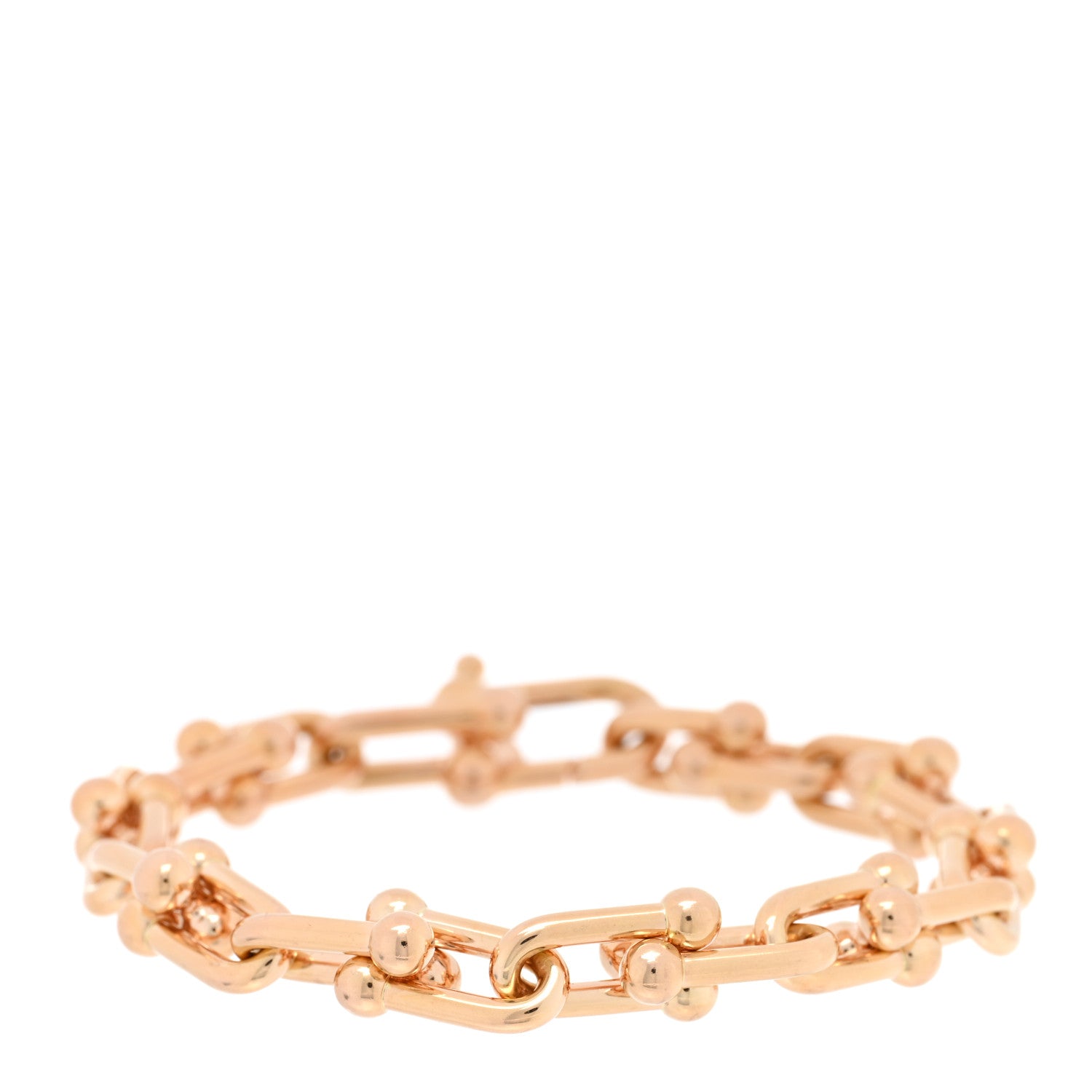 Tiffany 18K Rose Gold Medium HardWear Link Bracelet 1 of 4