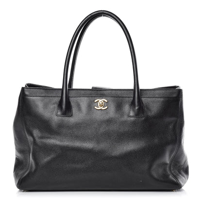 Chanel Calfskin Cerf Executive Shopper Tote Black 1 of 18
