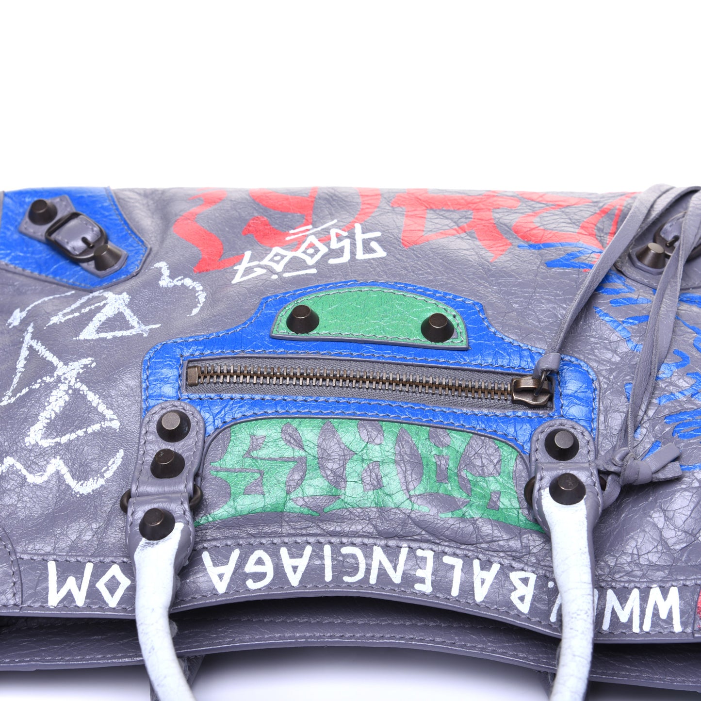Agneau Graffiti All Over Classic Hardware S City Grey