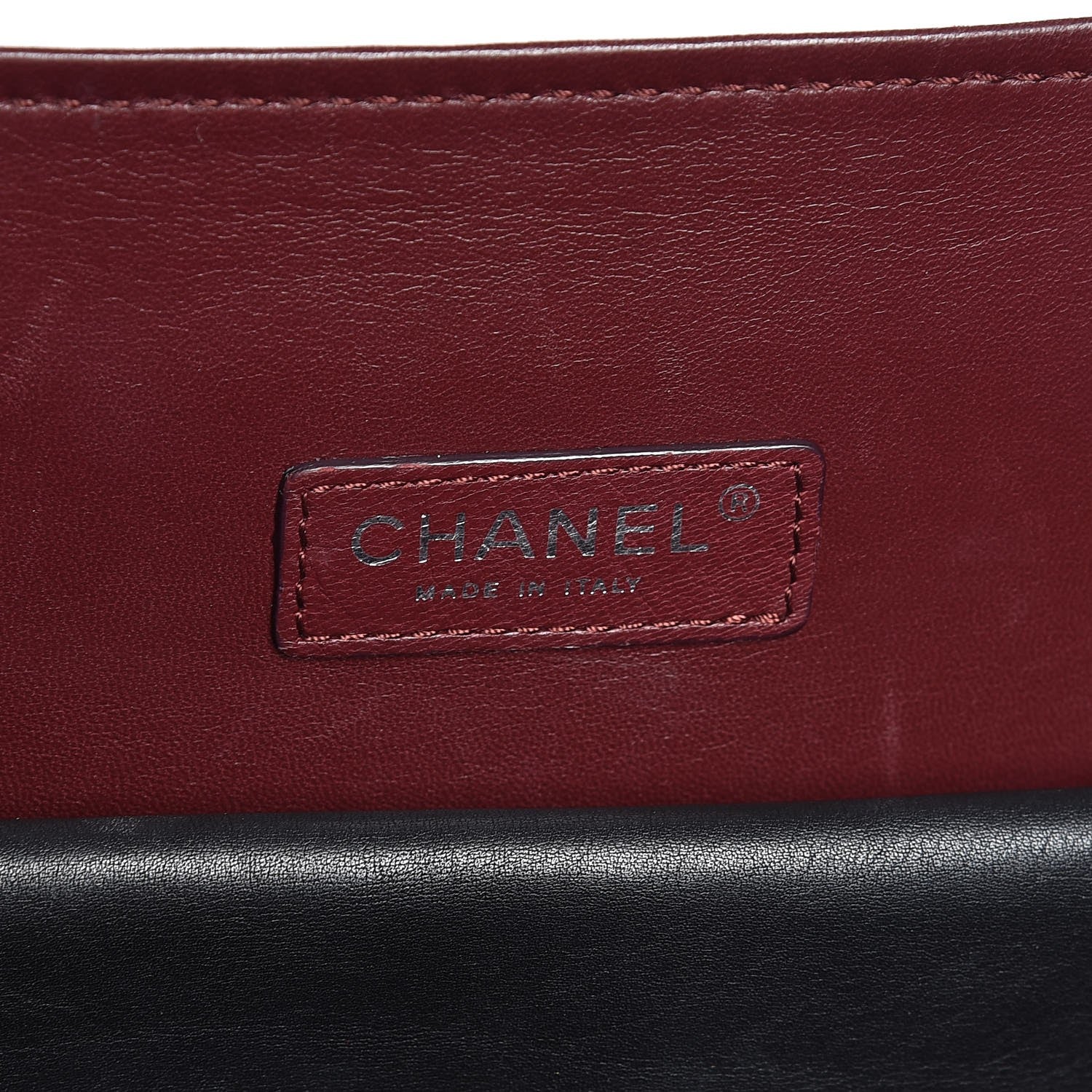 Chanel Calfskin Stitched Large Shopping Tote Black 6 of 9