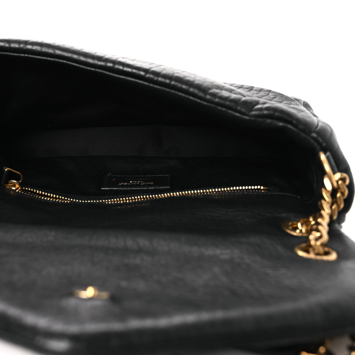 Plunged Lambskin Calypso Black