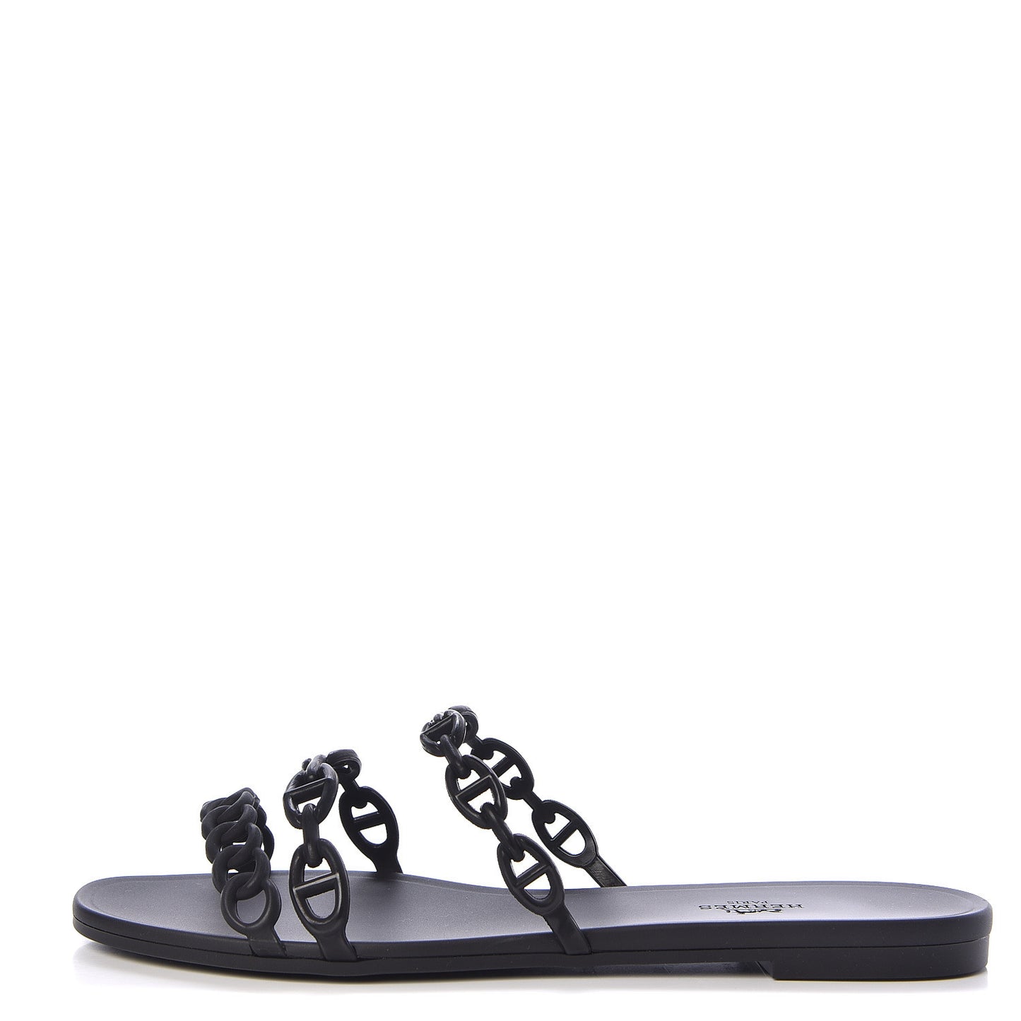 Rubber Chaine d'Ancre Rivage Sandals 40 Black