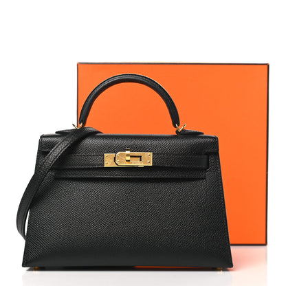 Hermes Epsom Mini Kelly Sellier 20 Black 11 of 11