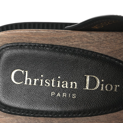Christian Dior Calfskin Diorquake Buckled Lug Sole 15mm Clogs 36 Black 9 of 11