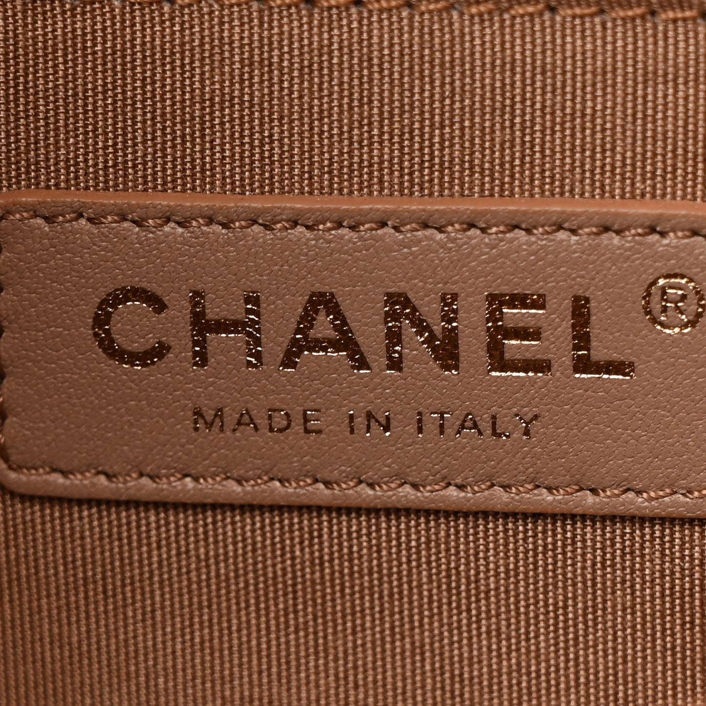 Caviar Chevron Quilted Medium Boy Flap Brown