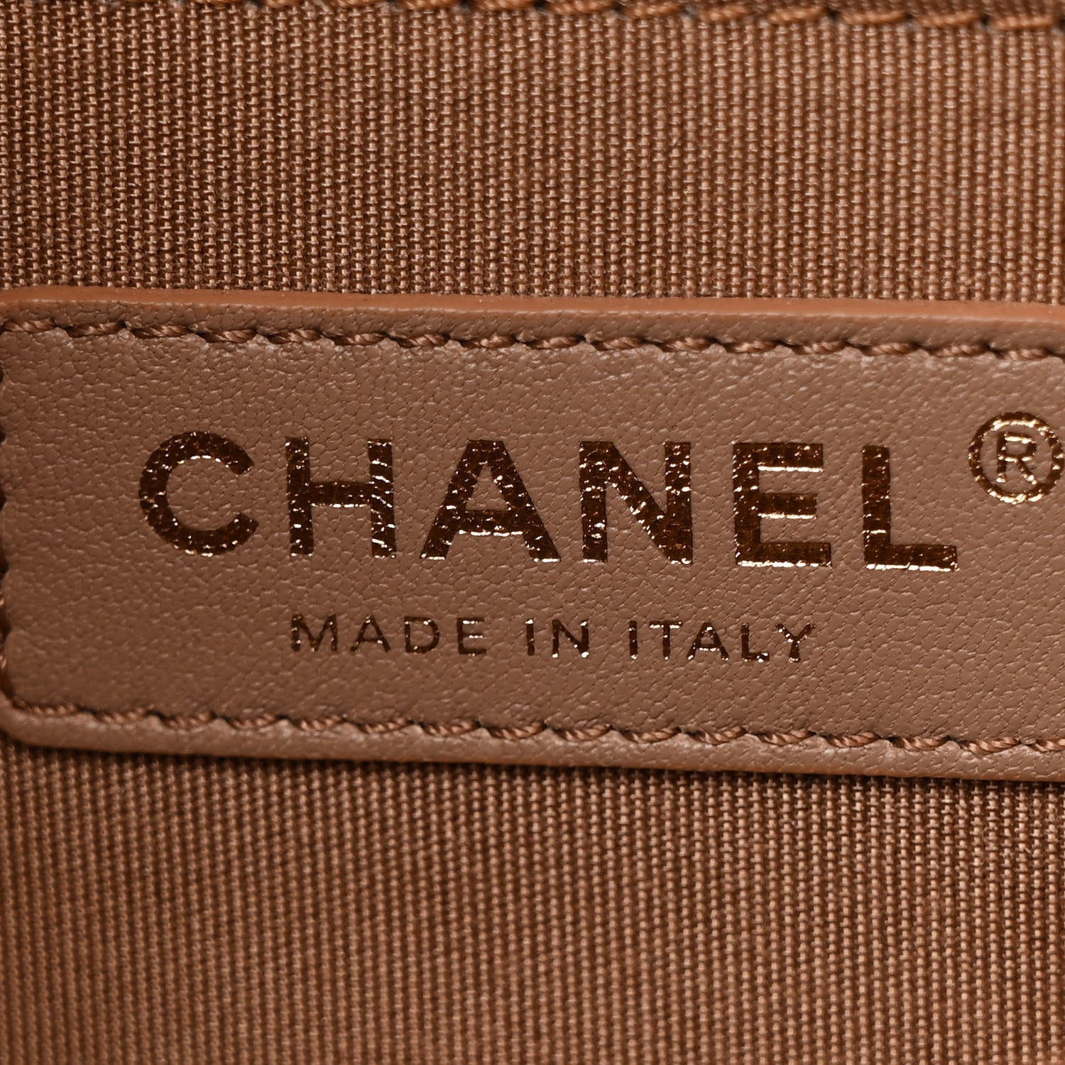 Chanel Caviar Chevron Quilted Medium Boy Flap Brown 6 of 11