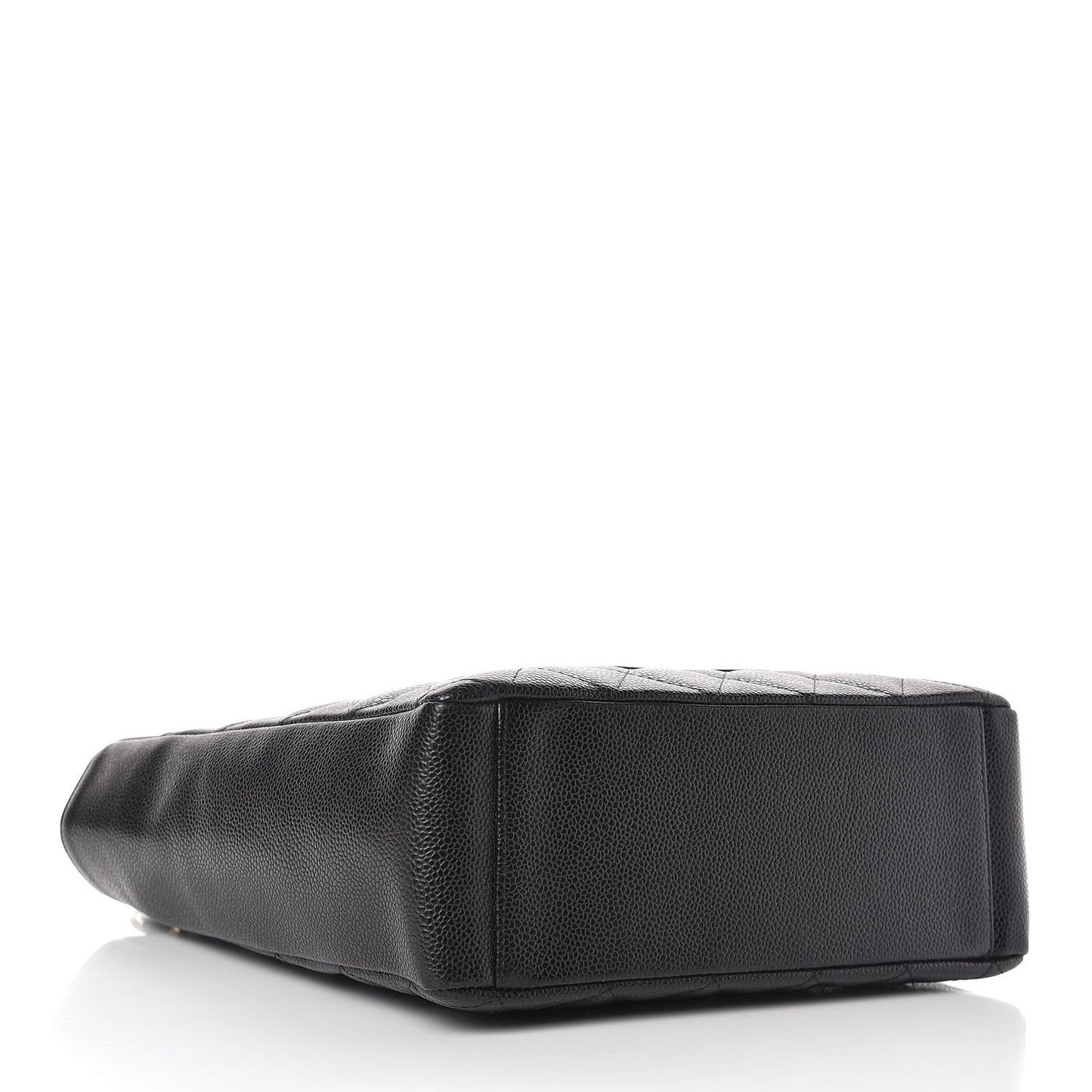 Caviar Quilted Petit Shopping Tote PST Black