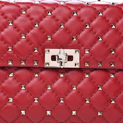 Valentino Garavani Nappa Medium Rockstud Spike Shoulder Bag Rosso Valentino 11 of 11