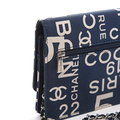 Chanel Denim Coco Wallet On Chain WOC Blue 11 of 12