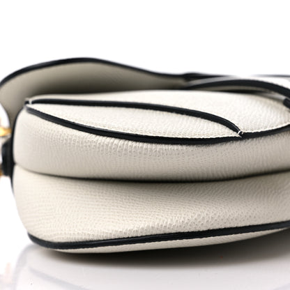 Christian Dior Grained Calfskin Mini Saddle Bag White 7 of 9