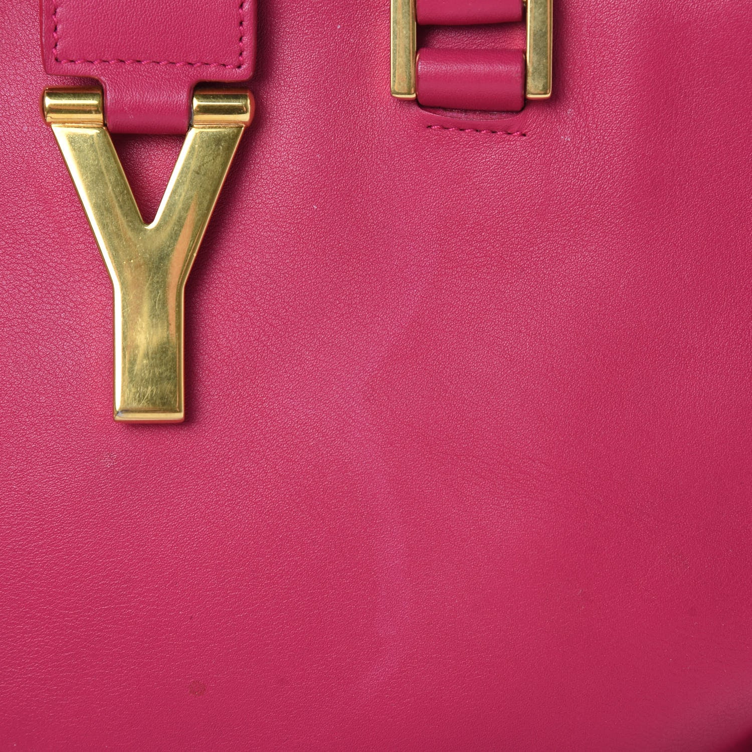 Saint Laurent Calfskin Small Classic Y Cabas Fuchsia 17 of 22