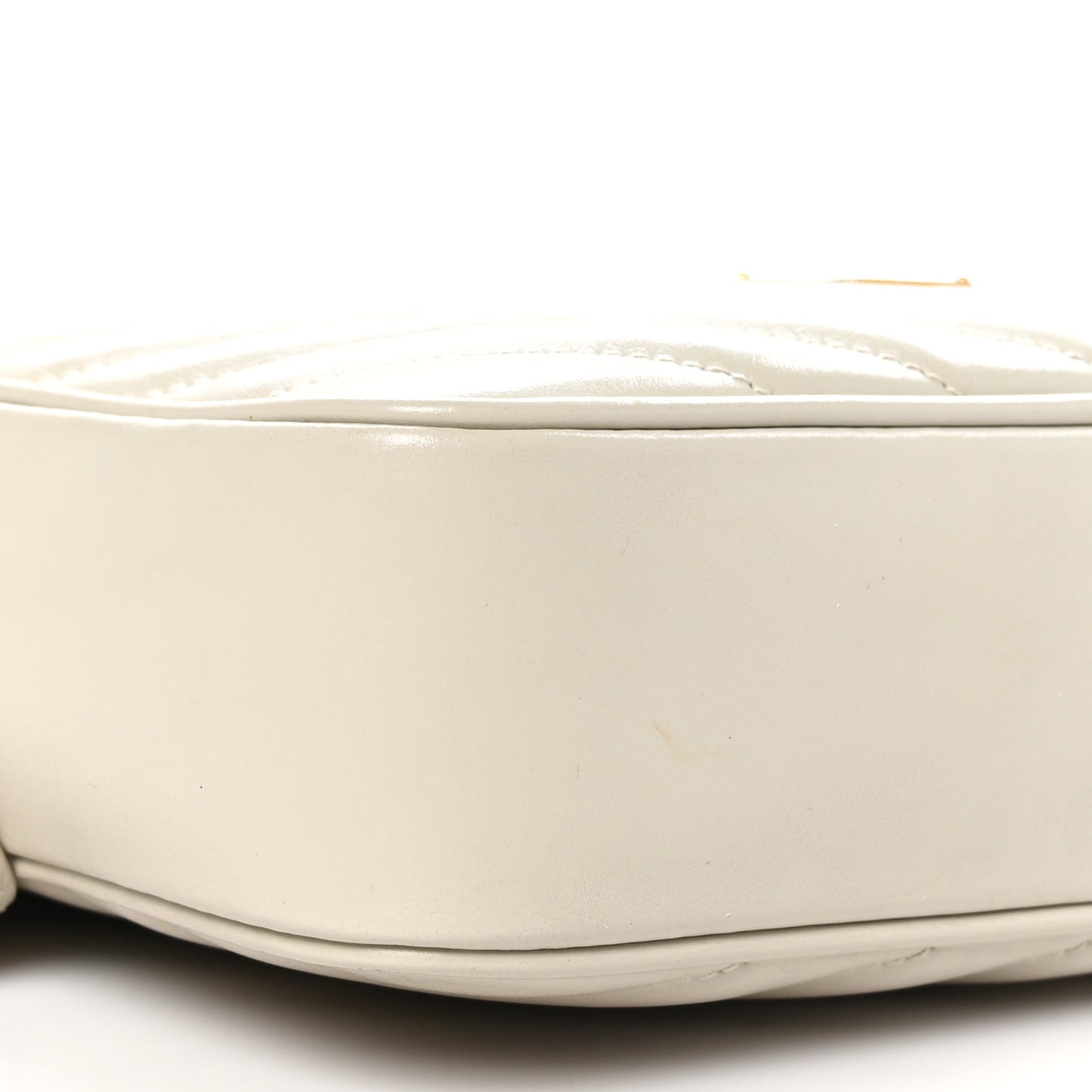 Calfskin Matelasse Monogram Lou Camera Bag Crema Soft