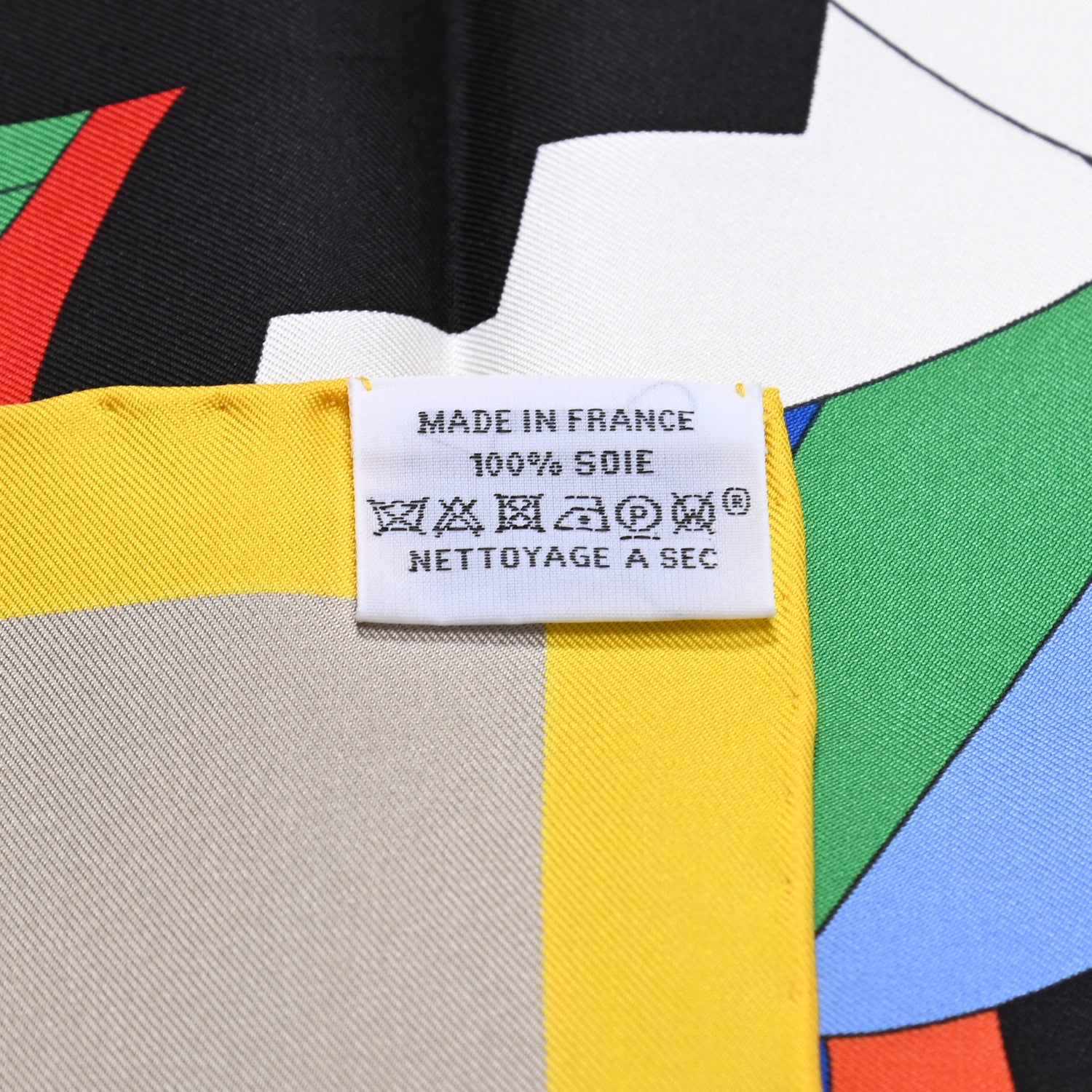Hermes Silk Cheval De Fete Scarf 90 Gris Jaune Vif Vert 5 of 5