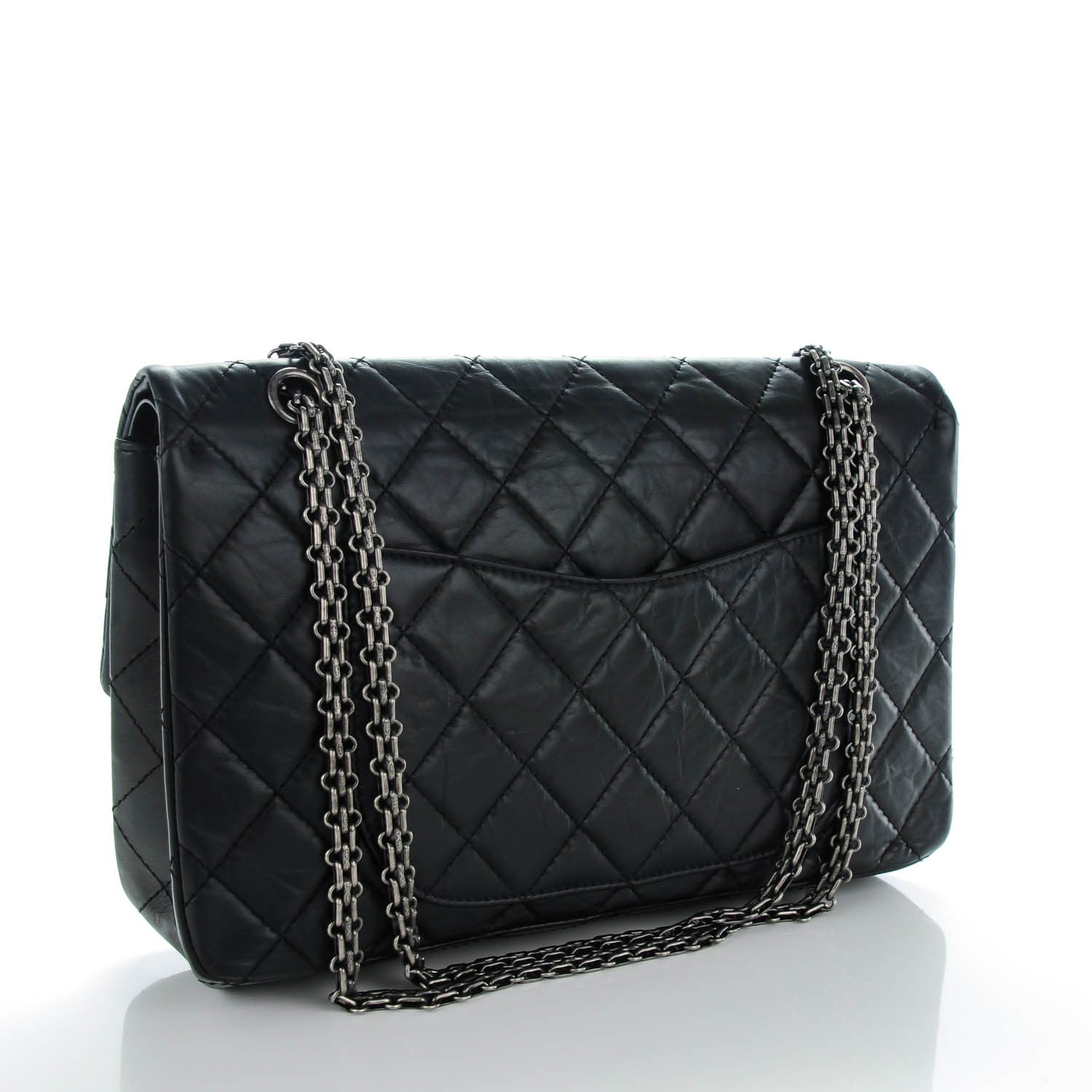 Chanel Aged Calfskin Quilted 2.55 Reissue 227 Flap Black 3 of 8