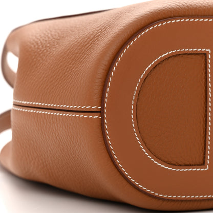 Hermes Taurillon Clemence Swift In-The-Loop 18 Bag Gold 9 of 11